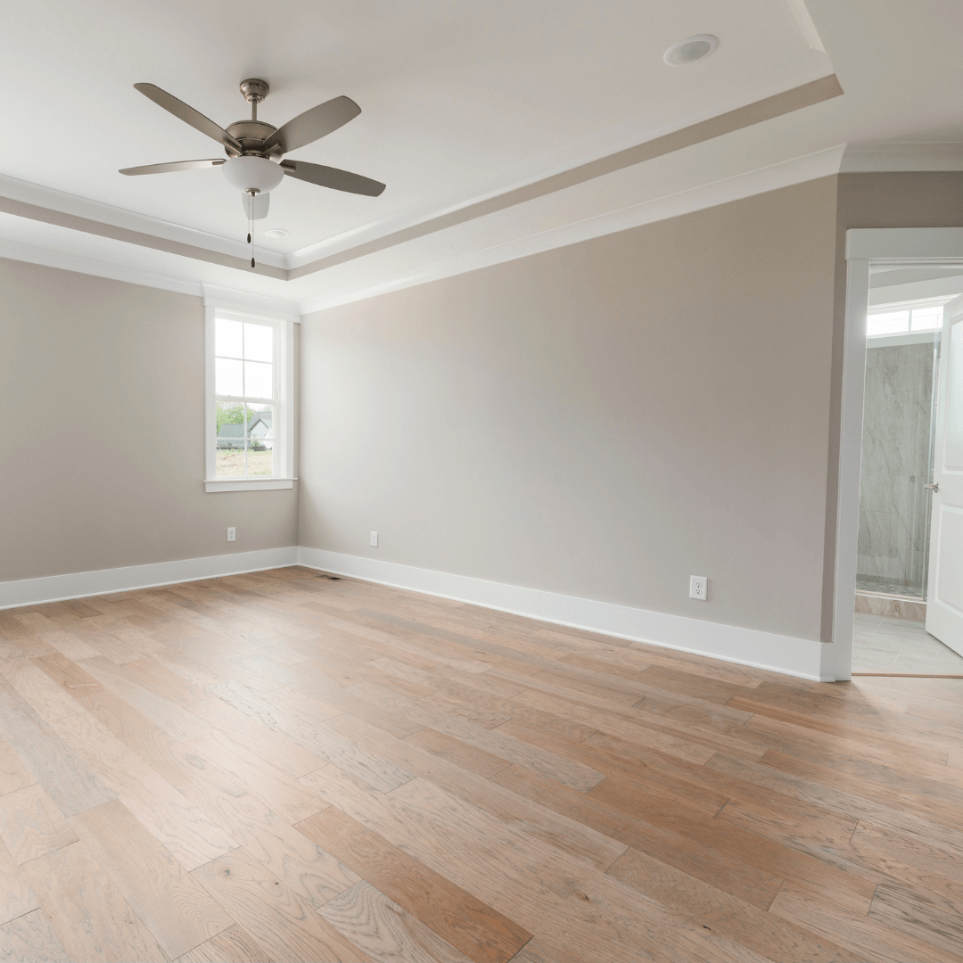 A home shows off the final result of a winter painting project.